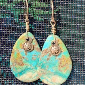 Blue skies turquoise earrings
