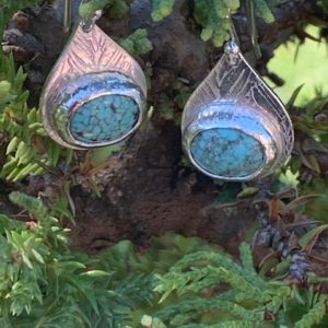 Turquoise tear drops